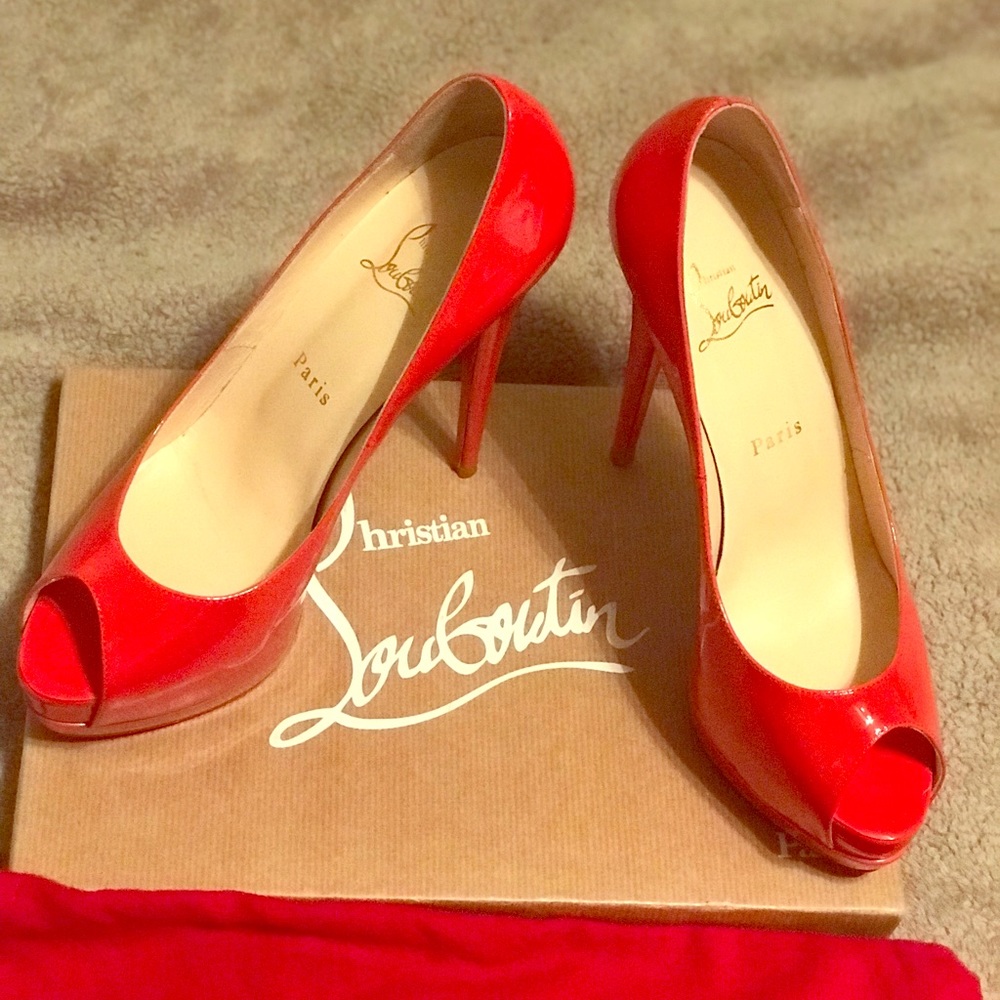 Christian Louboutin Palais Royal Dark coral/pat